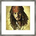 Captain Jack Sparrow Framed Print
