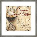 Caramel Spiced Coffee Framed Print
