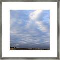Carbon Canyon Hills And Big Sky Framed Print
