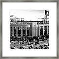 Cardinal Fans Arrive Bw Framed Print