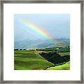 Carmel Valley Rainbow Framed Print