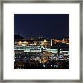 Carrier Dome And Syracuse Skyline Panoramic View Framed Print