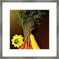 Carrots And Squash Framed Print