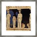 Caryatides At The Acropolis Framed Print