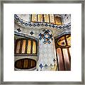 Casa Batllo Doors And Windows Barcelona Spain Framed Print