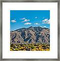 Catalina Mountain Panorama Framed Print