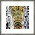 Madrid Almudena Cathedral Colors Framed Print