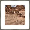 Cathedral Gorge Towers Portrait Framed Print