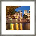 Cathedral Notre Dame And River Seine - Paris Framed Print