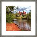 Cathedral Rock From Oak Creek Framed Print