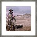 Cattle Drive Triptych 3 Framed Print