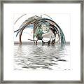 Caught In A Net Framed Print