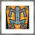 Caution Mad Alien Zone 420 Framed Print