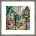 Cedarburg Street Clock Framed Print