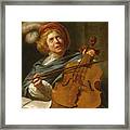 Cello Player Framed Print