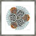 Celtic Knot With Autumn Trees Framed Print