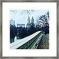 Central Park Drizzle Framed Print