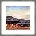 Central Railroad Of New Jersey Freight Station In Scranton Pa Framed Print