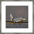 Cessna Citation 680 Landing Framed Print