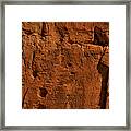 Chaco Culture Petroglyph Panel Framed Print