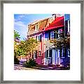Charleston Pink House On Chalmers Street Framed Print