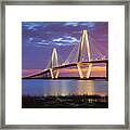 Charleston Sc Arthur Ravenel Jr Bridge Framed Print