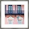 Charleston The Mills House Lace Balconies And Window Architecture - Charleston Historical District Framed Print