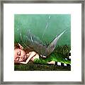Charming Sleeping Forest Fairy Framed Print
