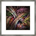 Chasing Colors - Fractal Art Framed Print