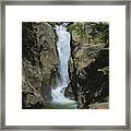 Chasm Falls Off Old Fall River Road Framed Print
