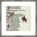 Chaucer: Canterbury Tales Framed Print