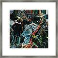 Checkmated By The Blues Framed Print