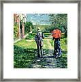 Chemin Montant Framed Print