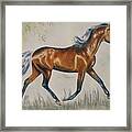Chestnut Horse Painting Framed Print
