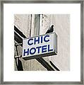 Chic Hotel Framed Print