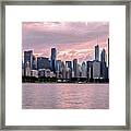 Chicago In Oil Framed Print