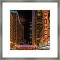 Chicago Nightscape Framed Print