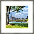Chicago North Skyline Park Framed Print