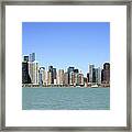 Chicago Skyline Wide Angle Framed Print