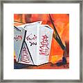 Chinese Takeout Framed Print