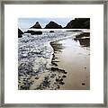 Chiseled Beach Framed Print