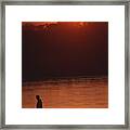 Chitwan Sunset Framed Print