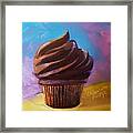 Chocolate Fudge Cupcake Framed Print