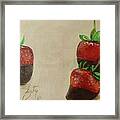 Chocolate Strawberries Framed Print