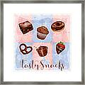 Chocolate Tasty Snacks Framed Print