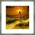 Christ Walking On The Waters Framed Print