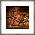 Christmas Bike Framed Print