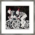 Christmas Cycling Dorking Surrey Uk Framed Print