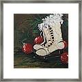 Christmas Skates Framed Print