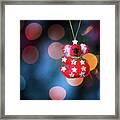Christmas Tree Decoration With Bokeh Framed Print